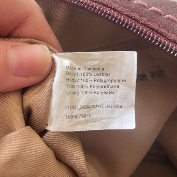 The Sak Casual Classics Burgundy Leather Crochet Handbag (Missing Tag) - Picture 9 of 11